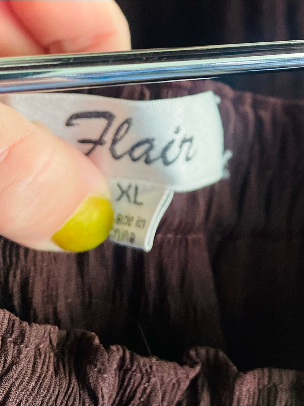 FLAIR | XL | Peasant Boho Layered Texture Flowy Chocolate Maxi Skirt